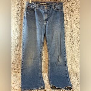 Y2K Tommy Hilfiger Women's Denim Jeans Classic Fit 2004 Straight‎ leg Blue Stone